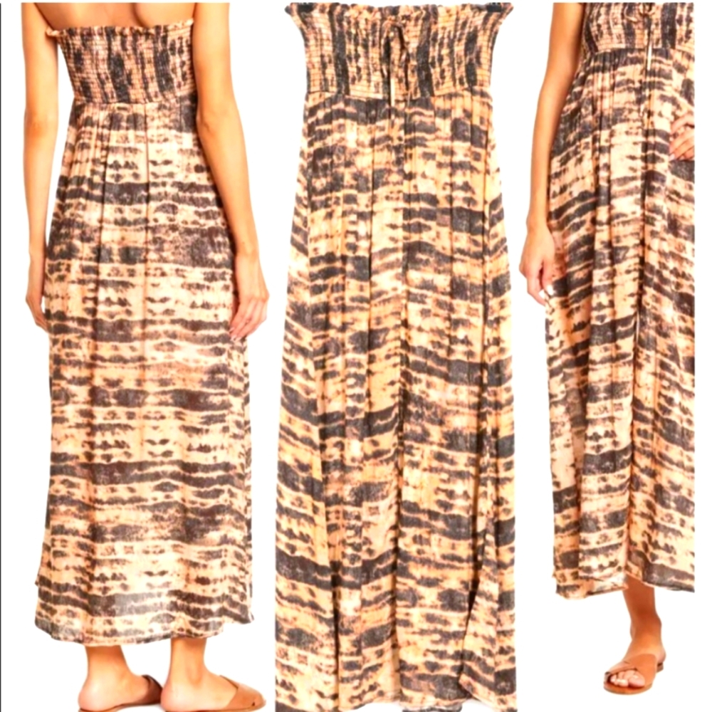 NWT Maaji Enchanter Tie-Dye Convertible Maxi Skirt/ Dress Beach Cover-up